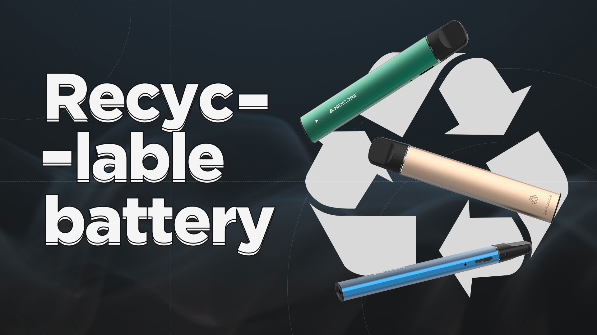 NEXCORE VAPEEZ EZD2B RECANNACLE Recycling Vape Pen Disposables